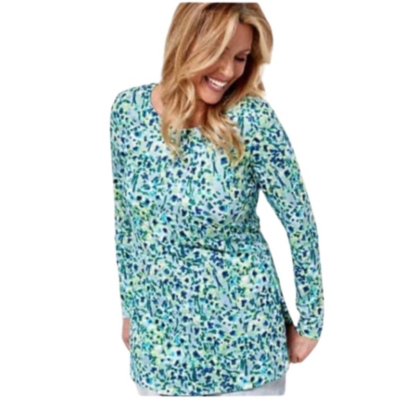 Isaac Mizrahi Tops - ❤️ 🆕 ISAAC MIZRAHI ELEMENTS Floral Blouse tunic Size M